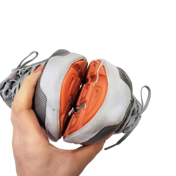 Nike | Revolution 3 Wolf Gray / Hyper Orange Ankle-High Running Shoe Sneaker - Picture 10 of 12